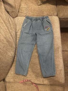 Vintage Mickey & Co Disney Classic Embroidered Denim Jeans size 30